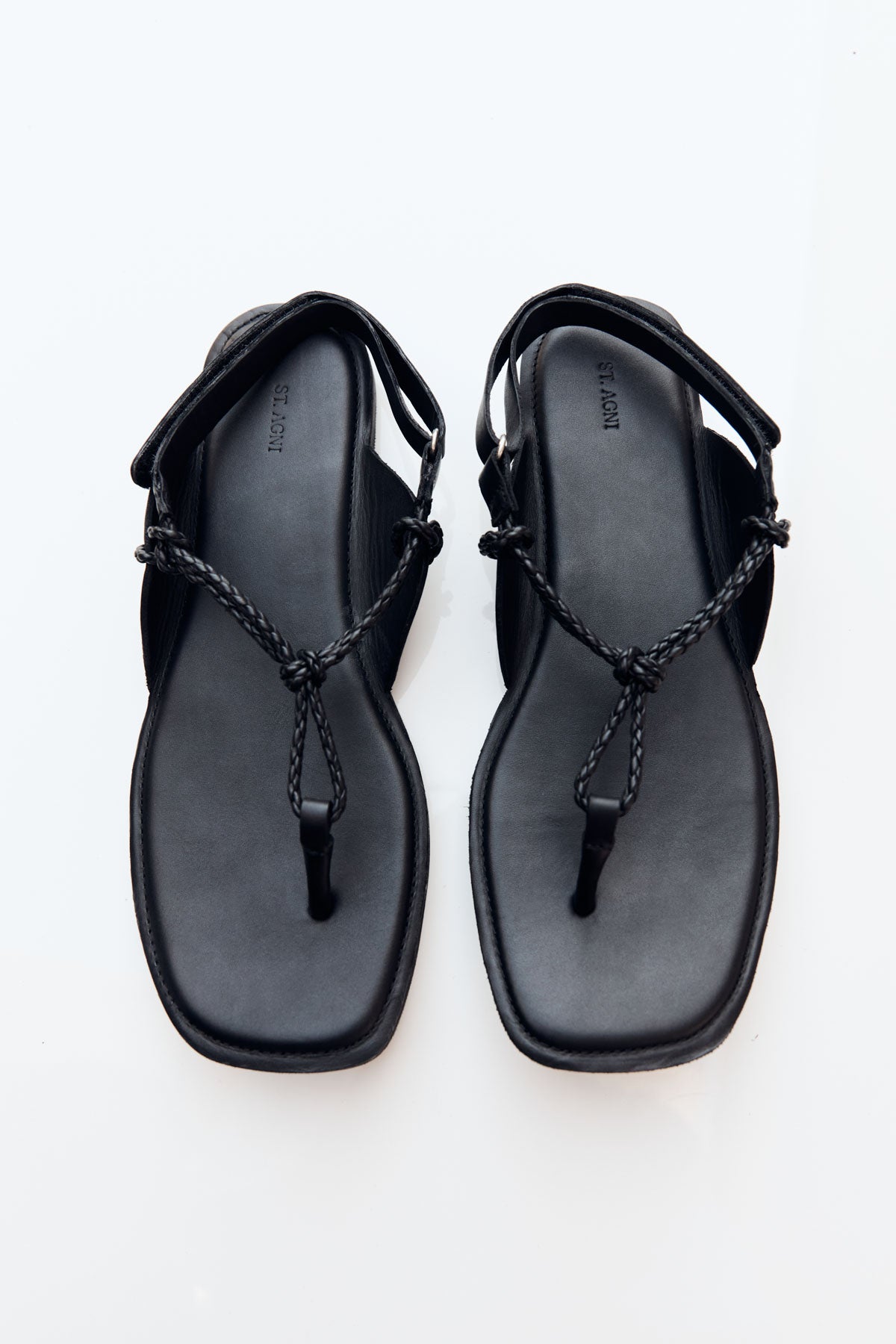 Woven Rope Sandal - Black