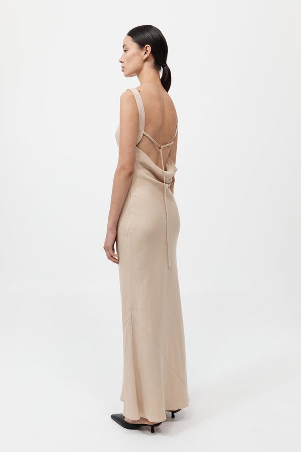 Double Drape Dress - Dune