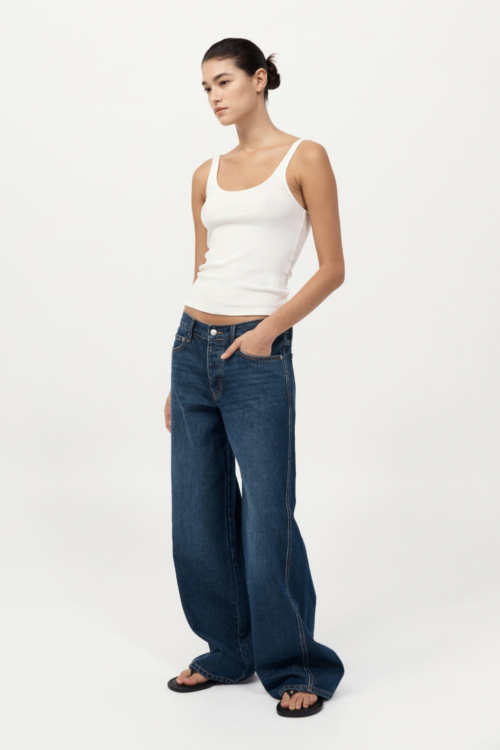 Low Rise Jeans - Indigo