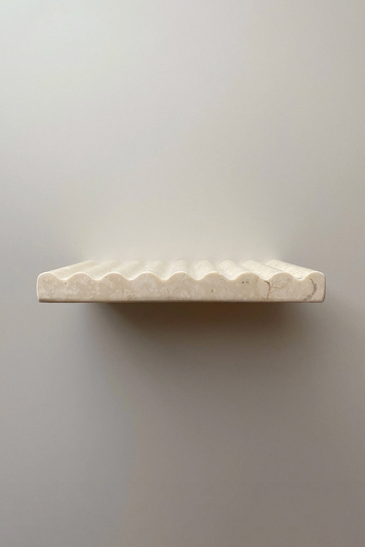 Cream Marble Soap Dish - By Binu Binu