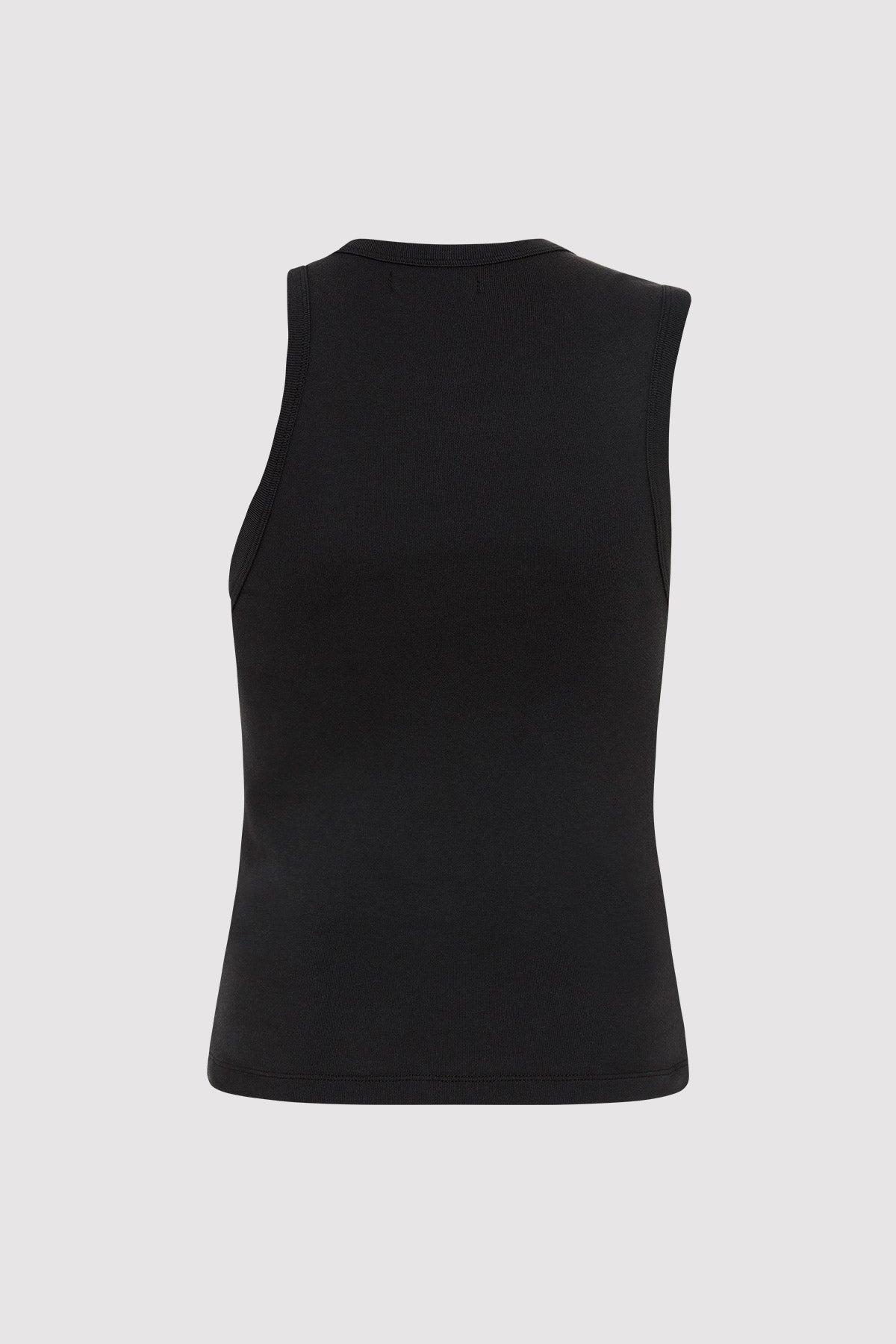 Organic Cotton Asymmetric Tank - Black