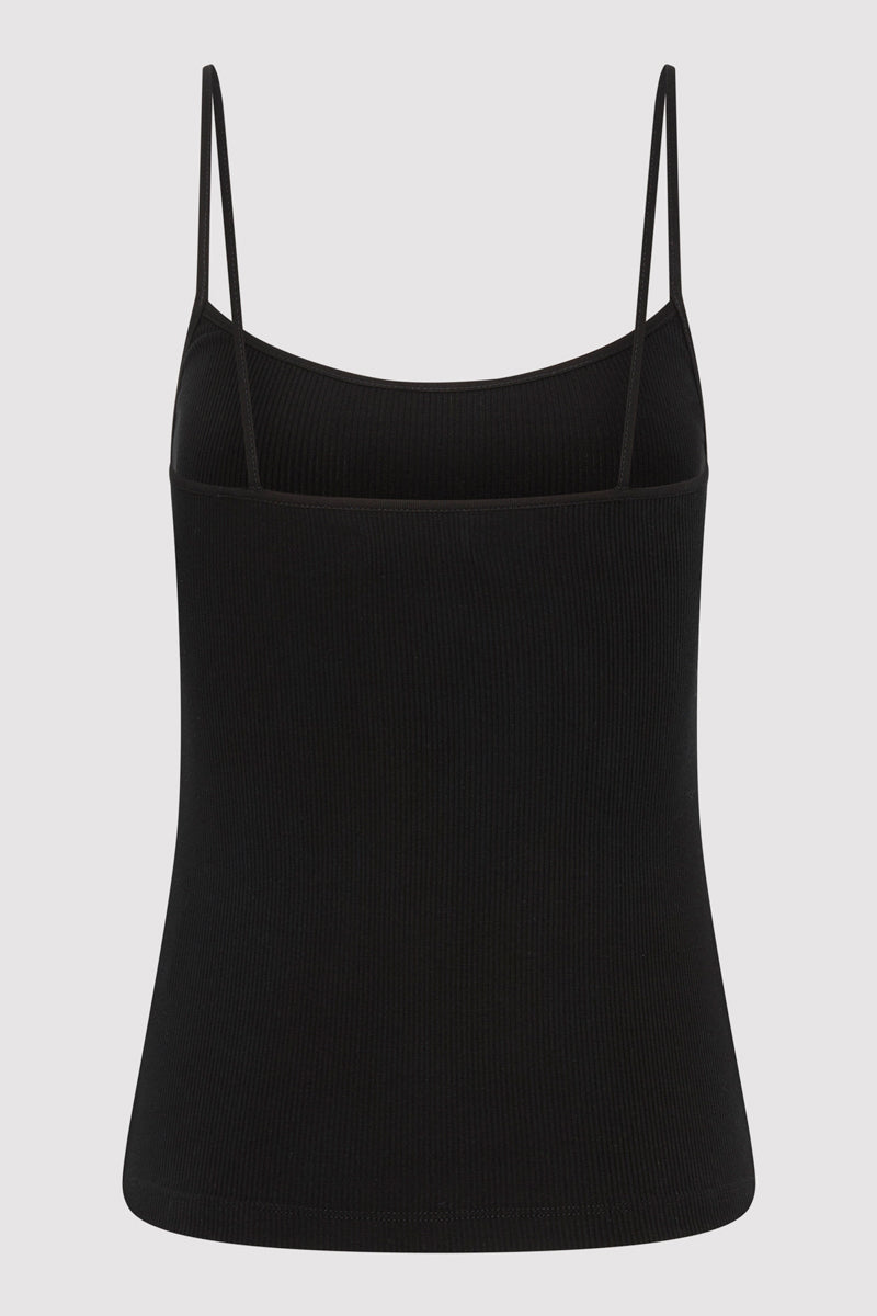 Rib Cami - Black