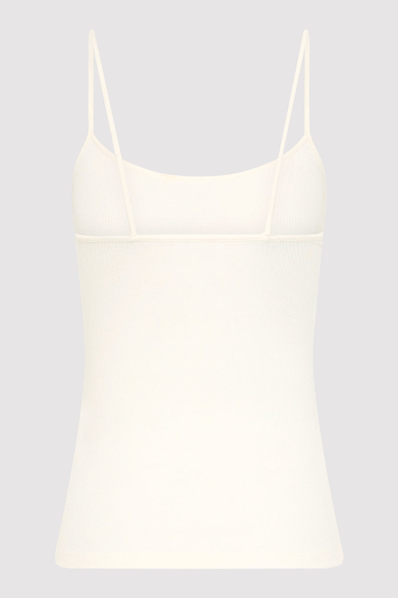 Rib Cami - White