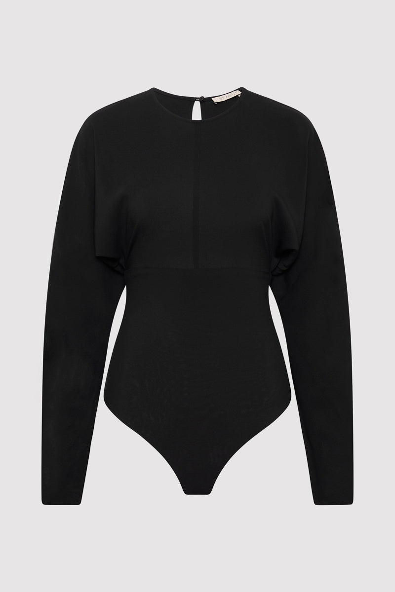 Dolman Sleeve Bodysuit - Black