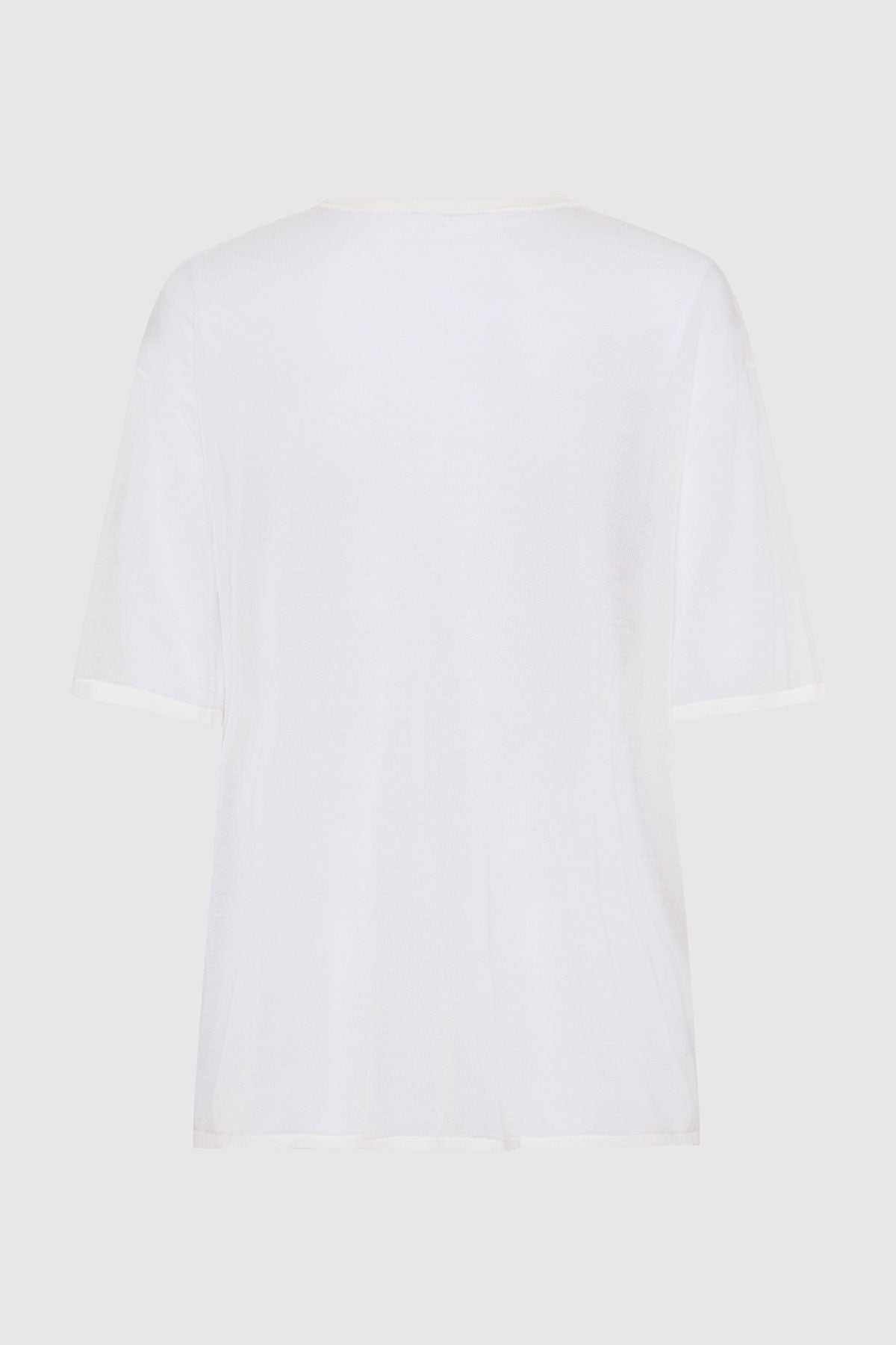 Sheer Oversized Tee - White