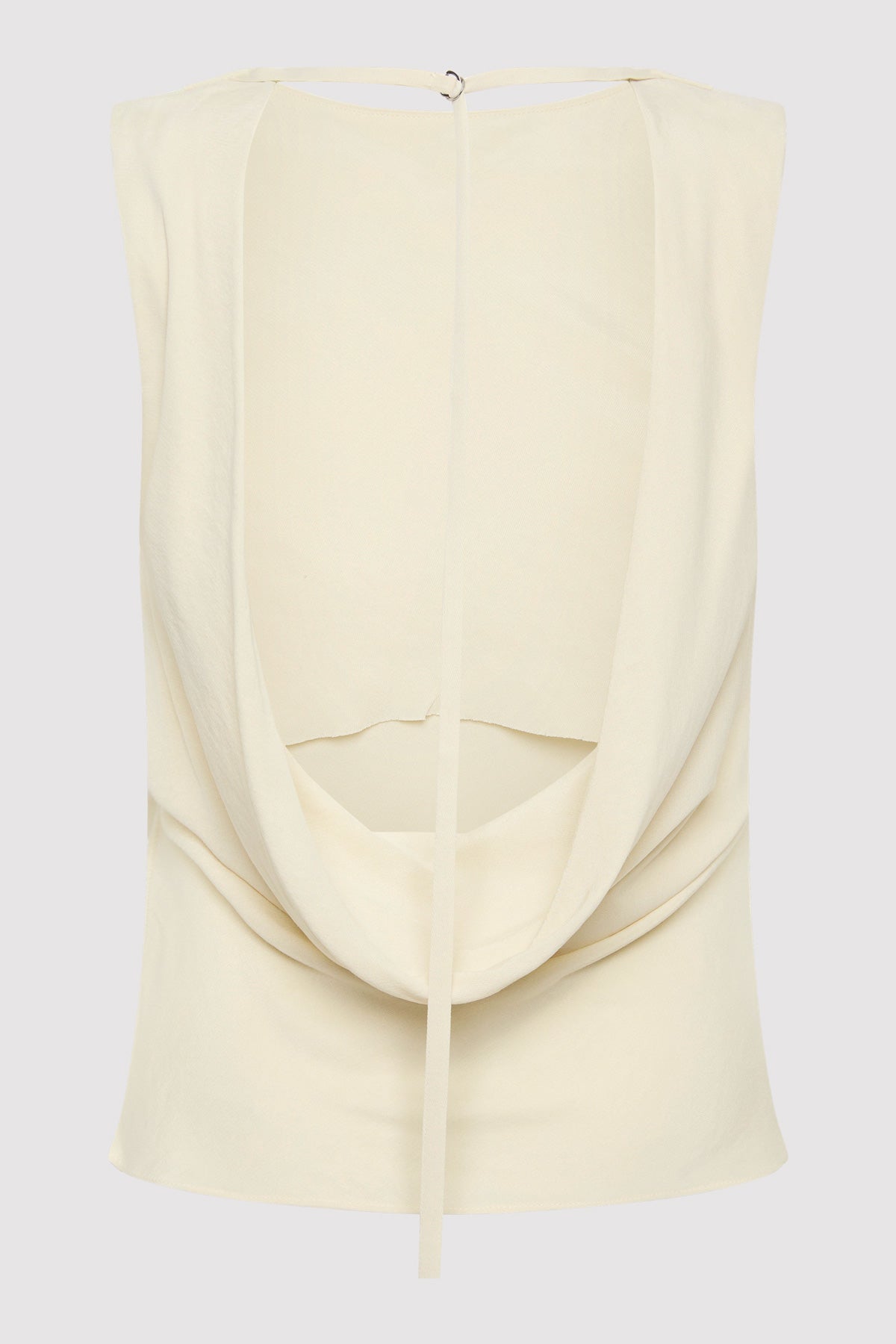 Draped Cowl Top - Dove