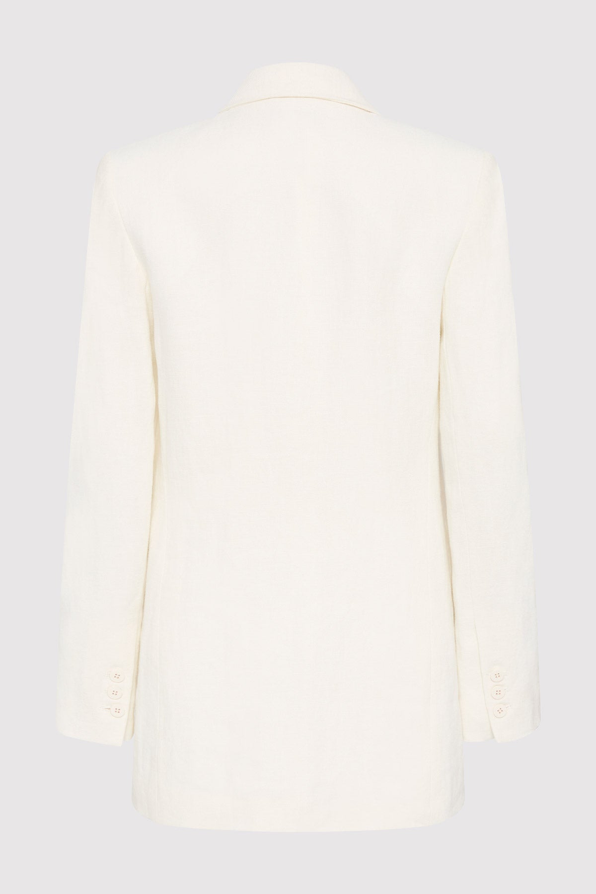 Tailored Linen Blazer - Ivory