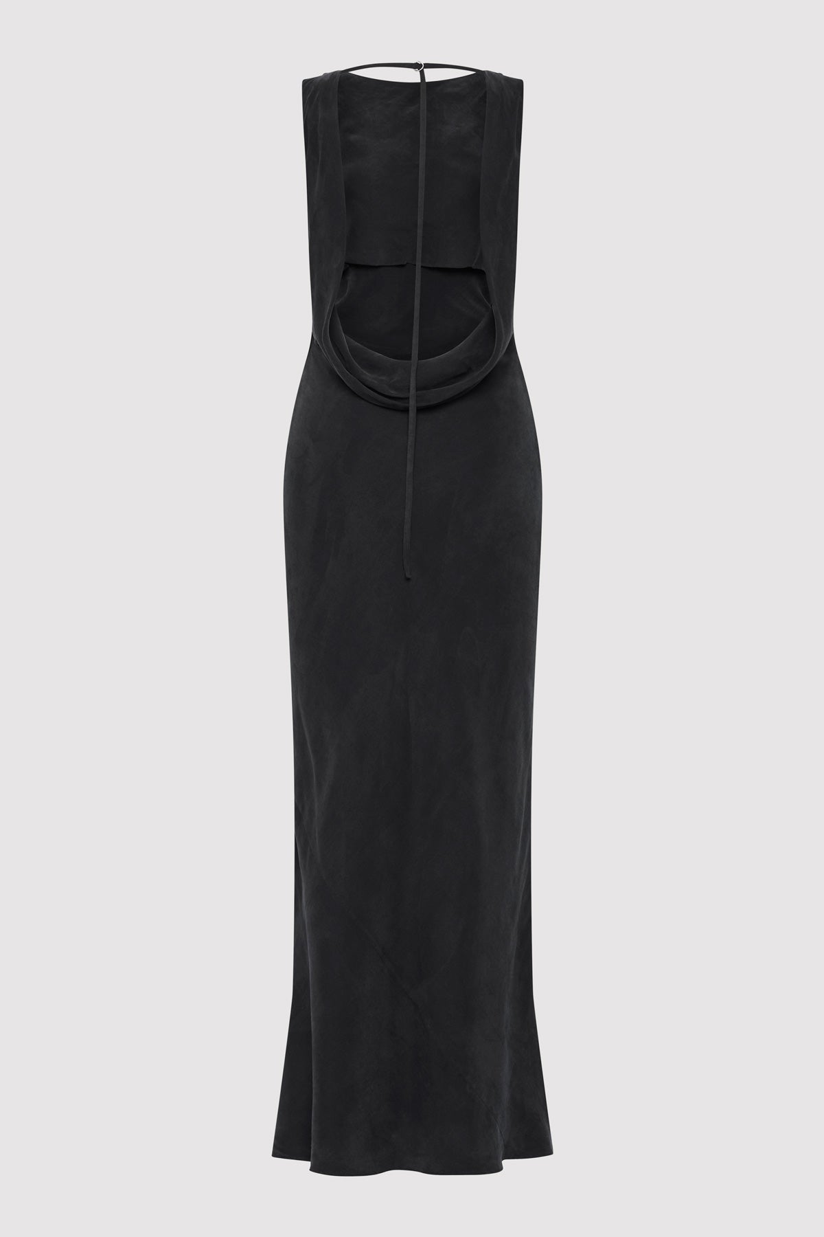 Draped Cowl Dress - Black