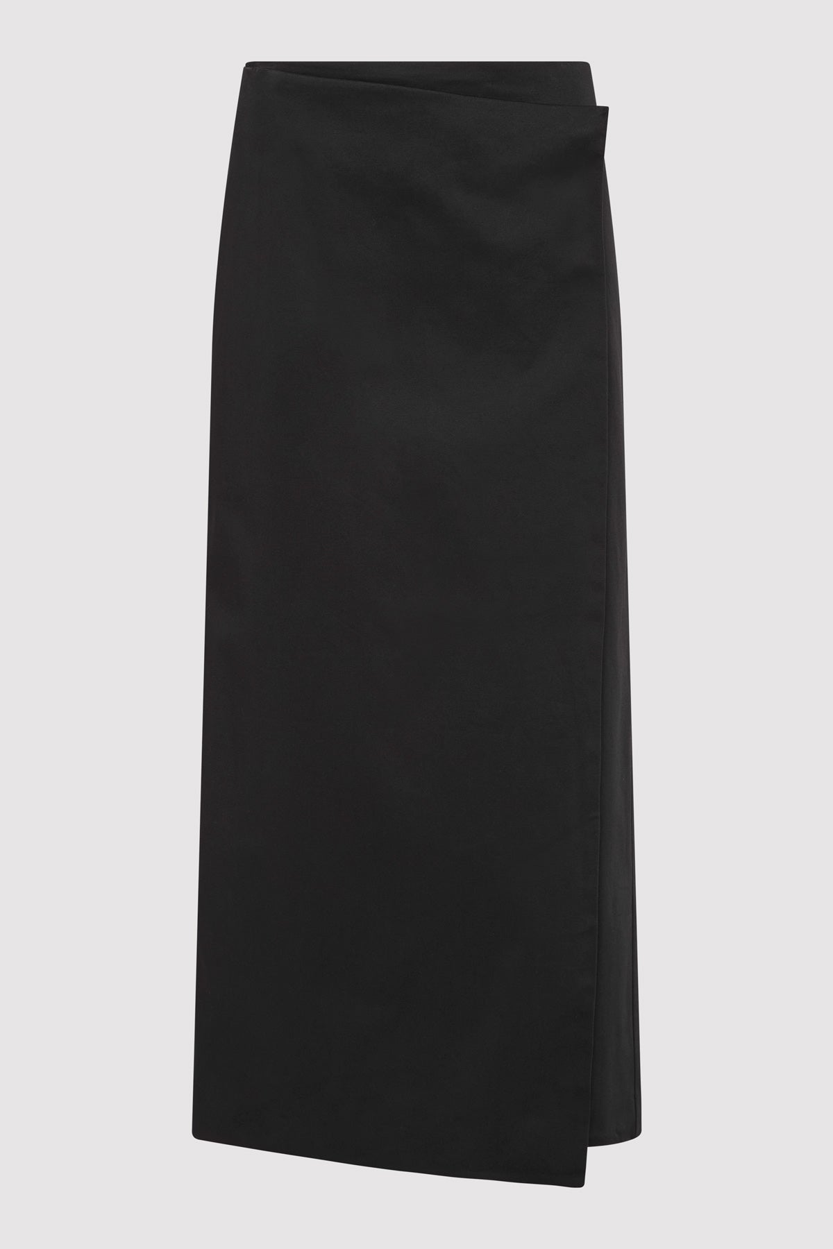 Column Wrap Skirt - Black