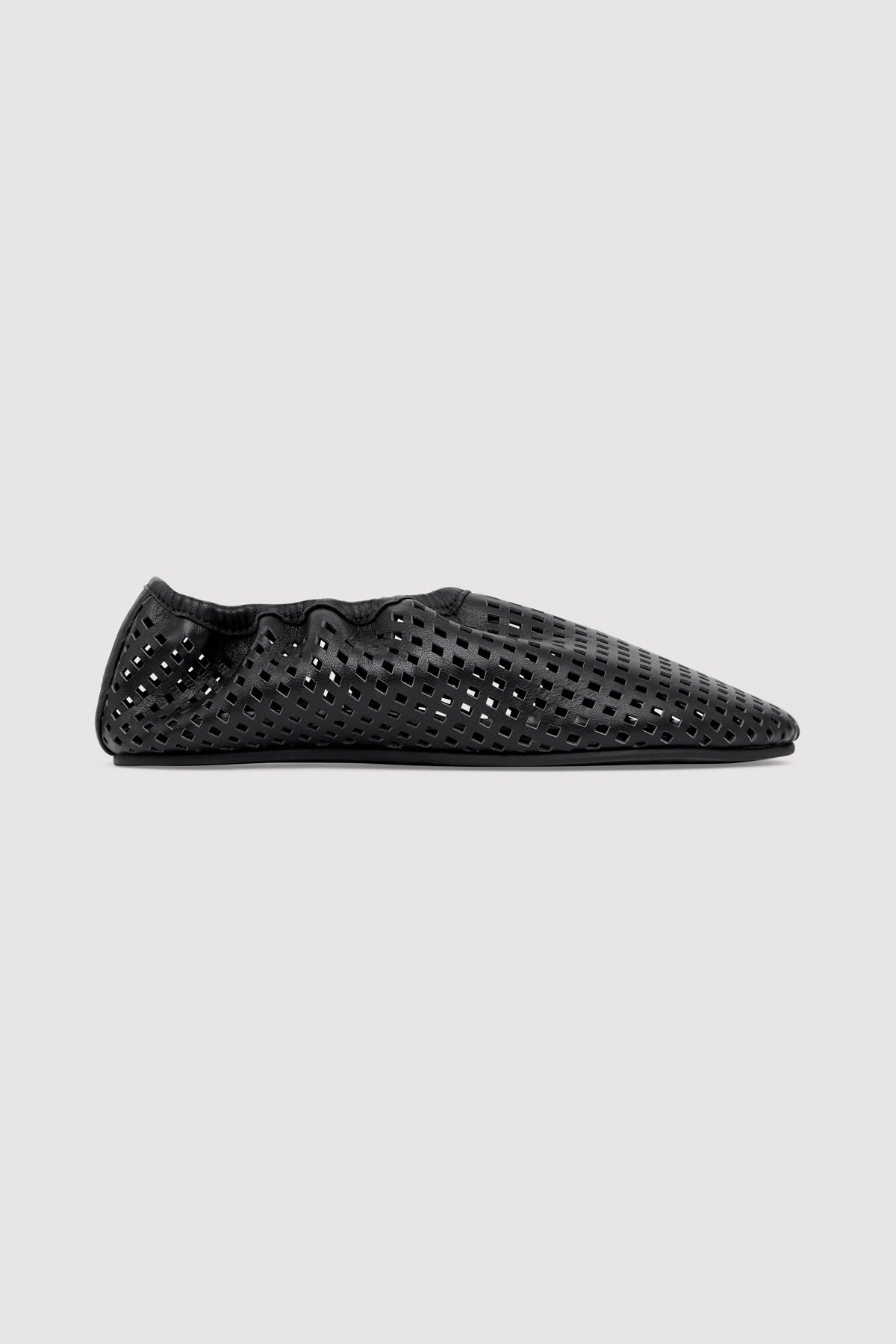 Perforated Ballet Flat - Black