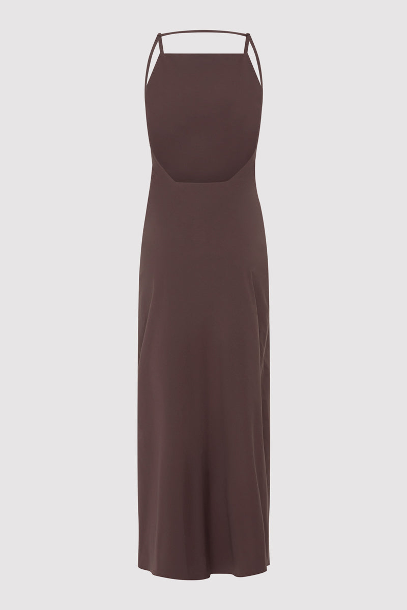 Minimal Bias Dress - Chocolate Plum