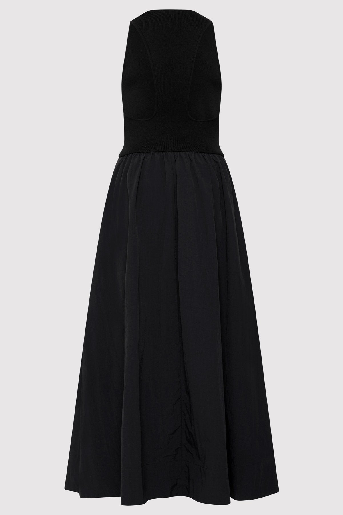 Plunge Neck Dress - Black