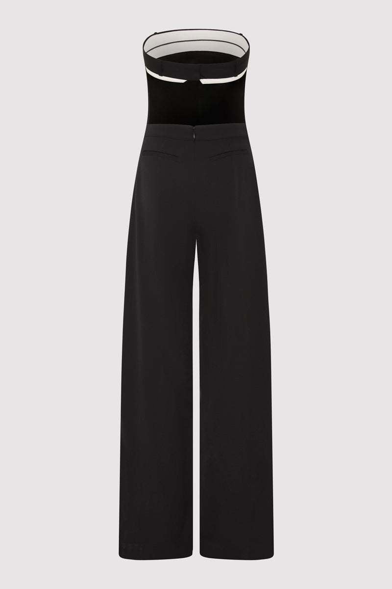 Deconstructed Tailored Jumpsuit - Black