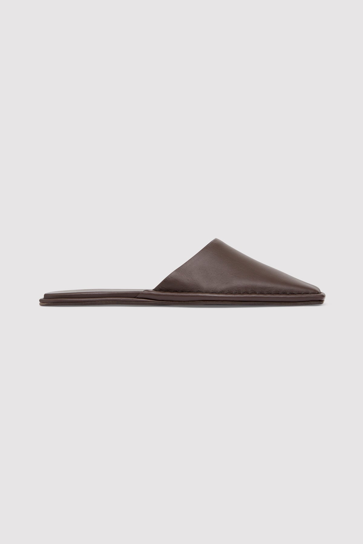 Soft Square Toe Flat - Chocolate