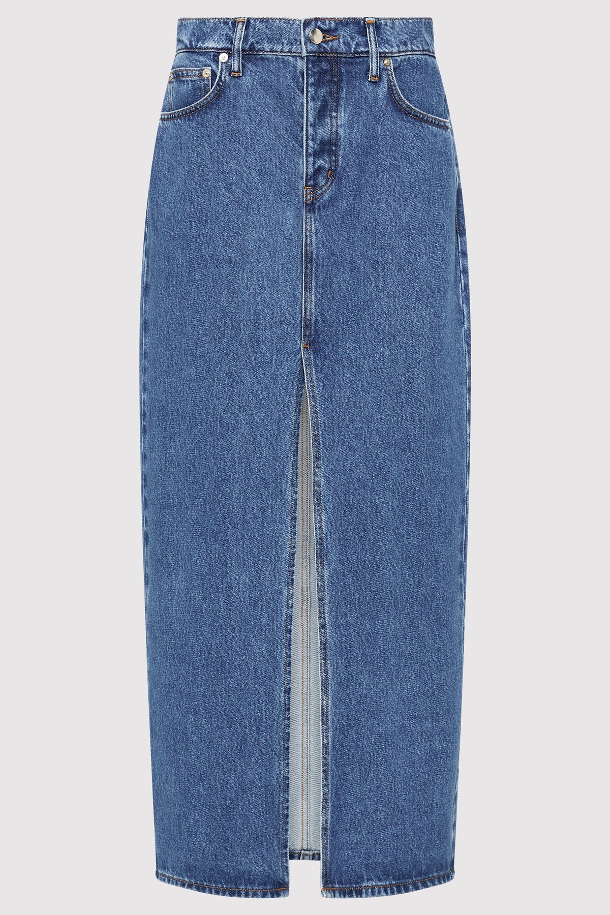 Denim Maxi Skirt - Denim Blue