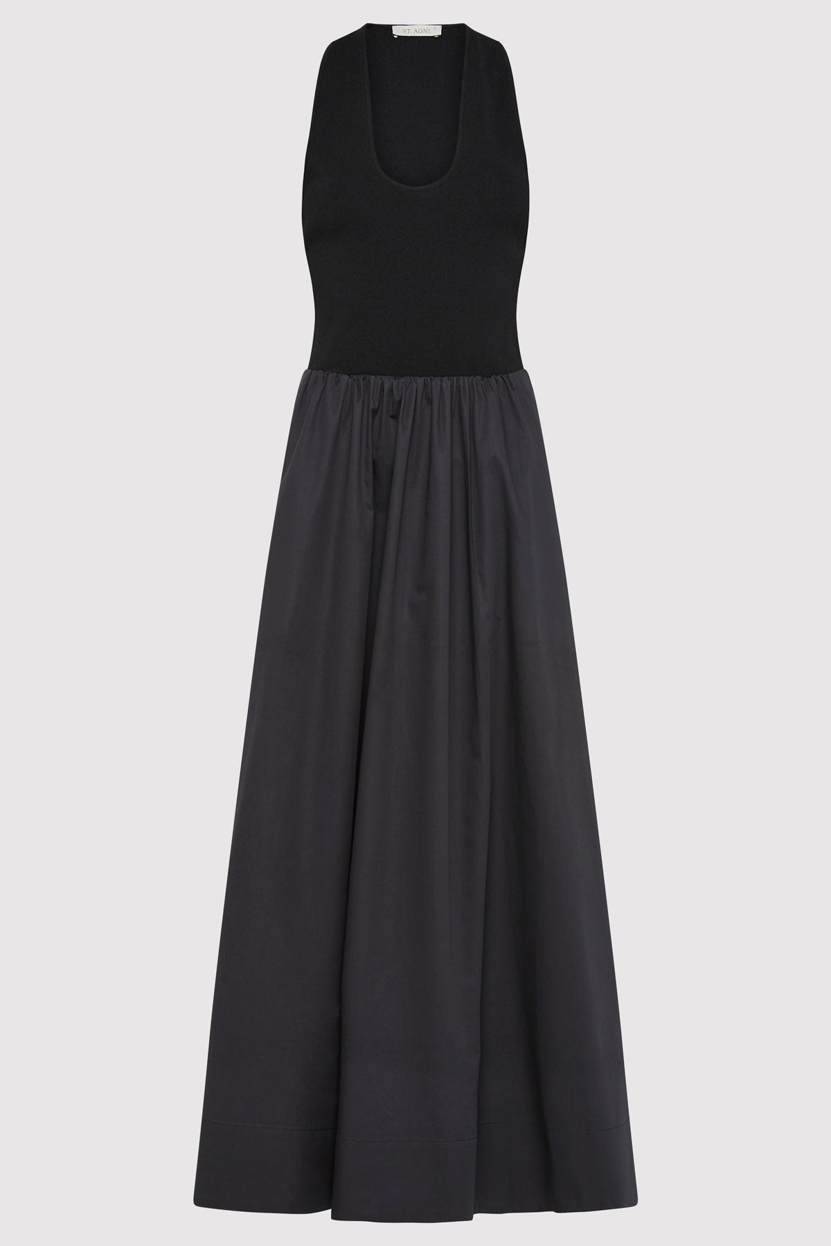 Plunge Neck Dress - Black