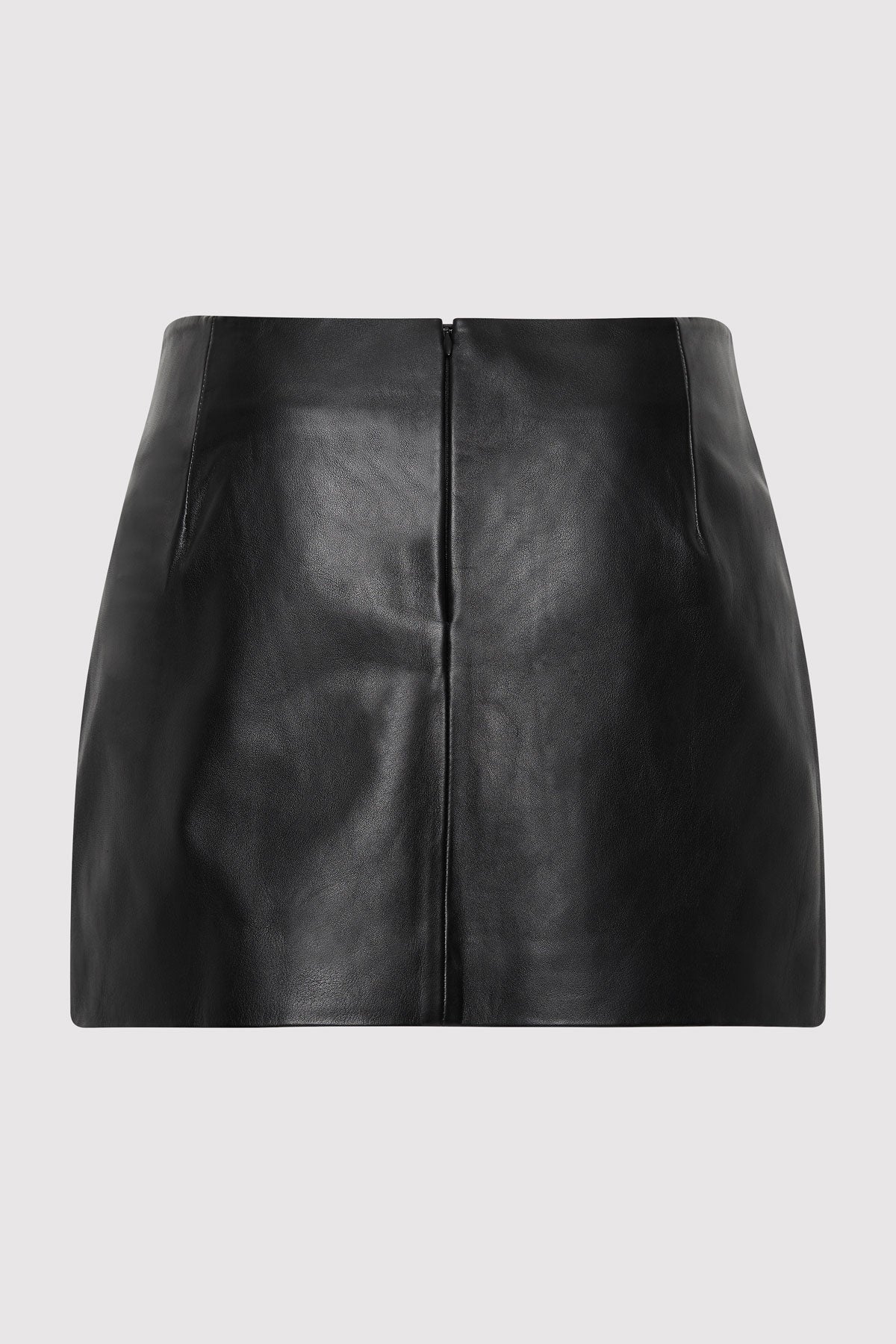 Leather Mini Skirt - Black