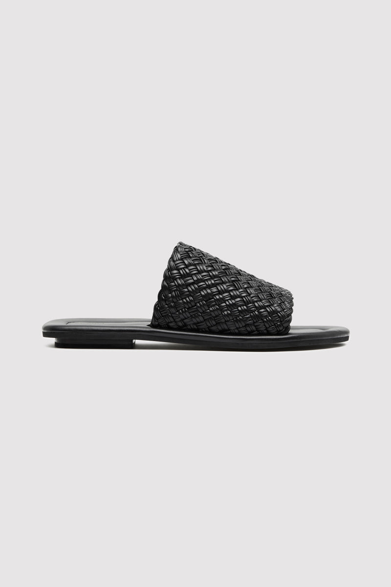 Woven Minimal Slide - Black