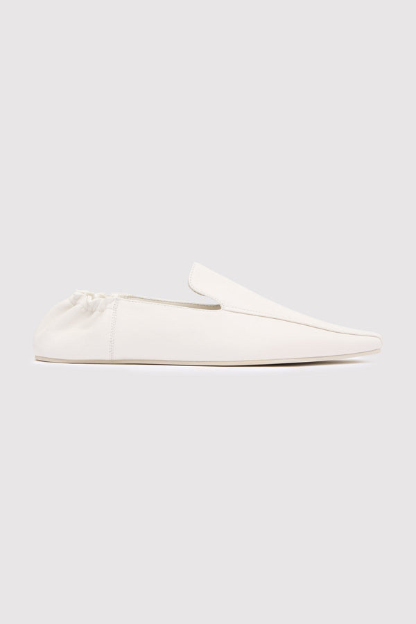 Flat Loafer - White