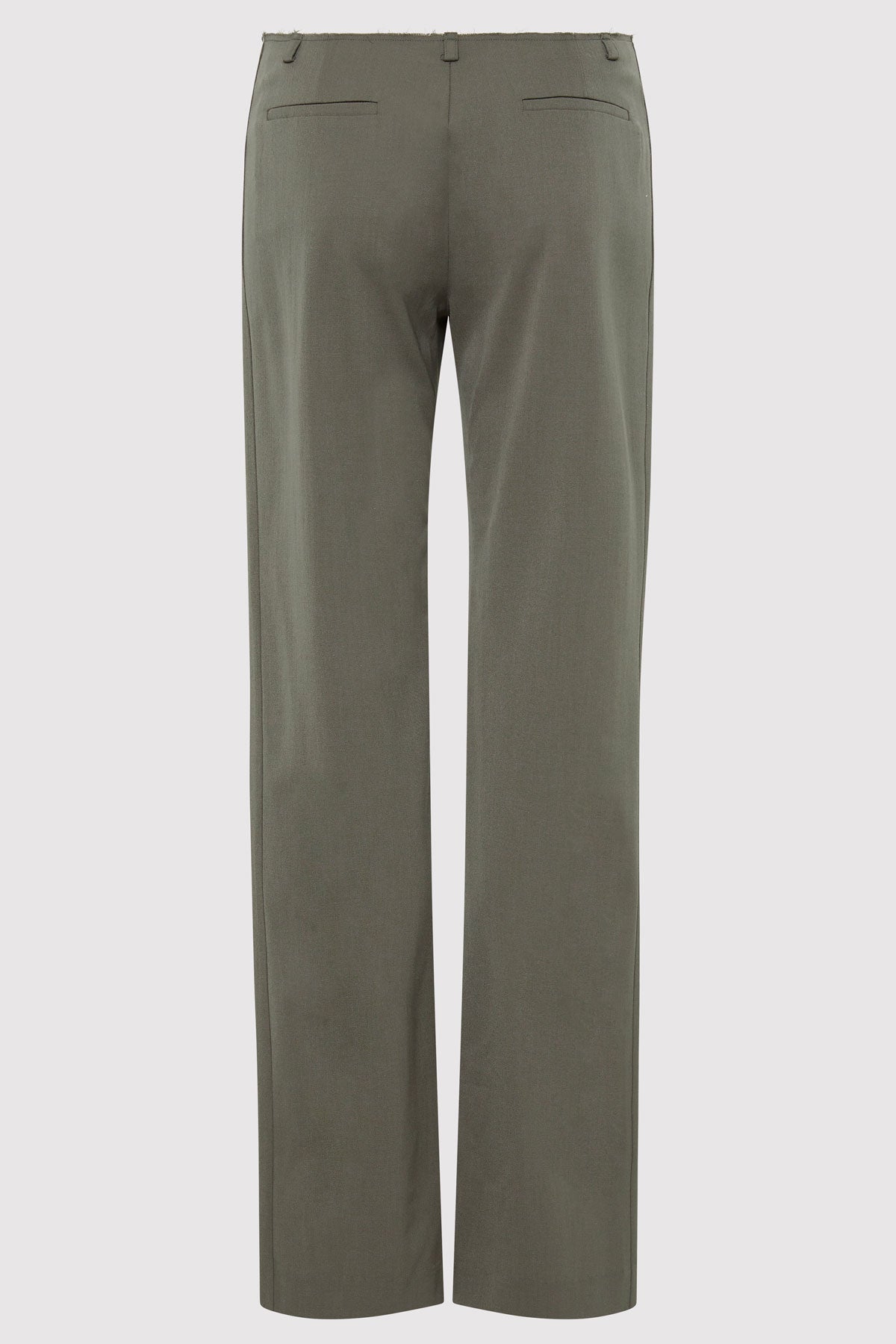 Raw Edge Pants - Smokey Olive