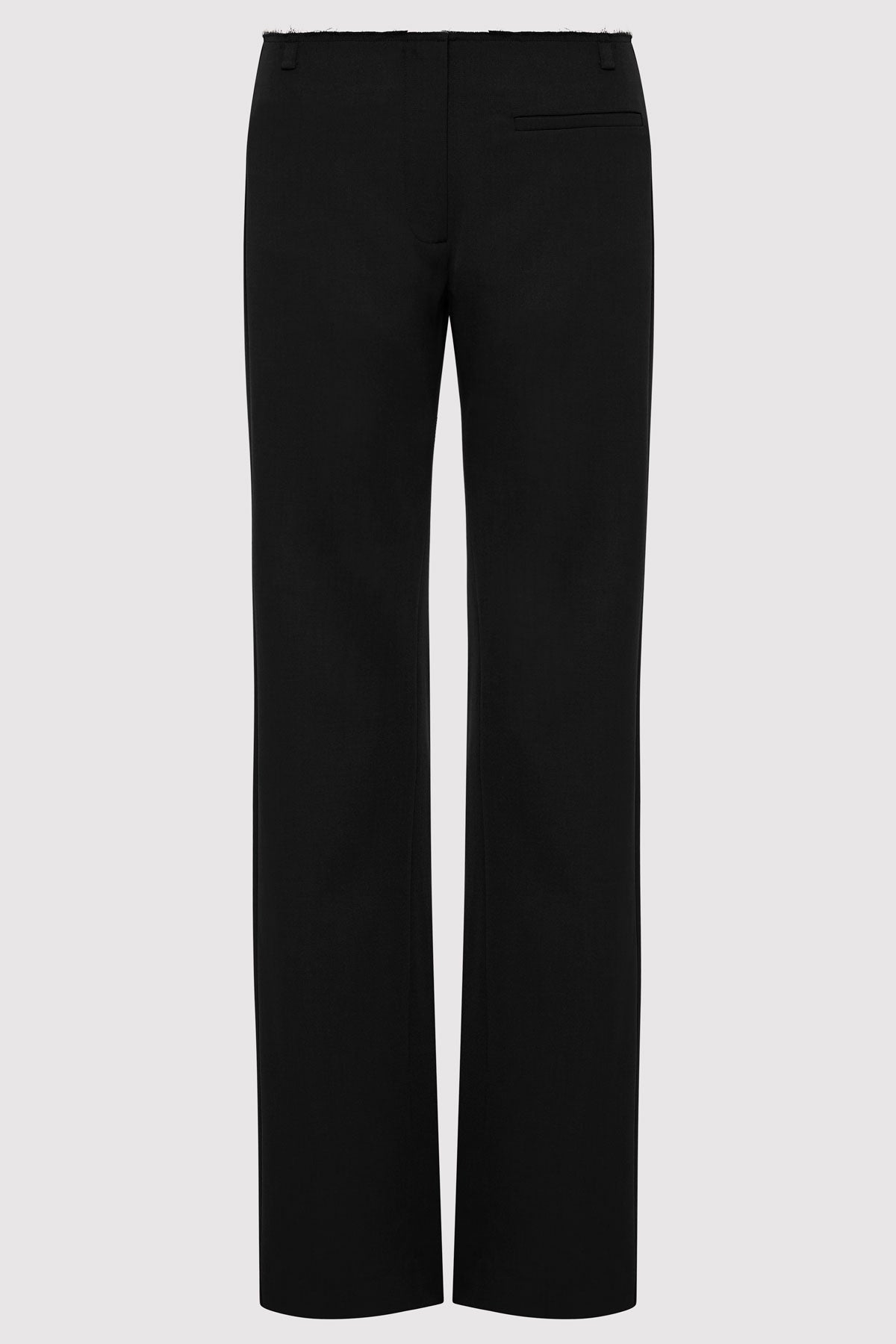 Raw Edge Pants - Black