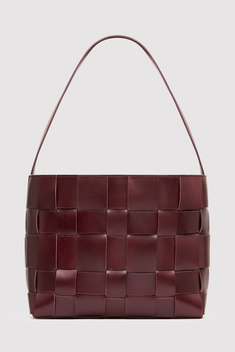 Woven Mini Tote - Plum