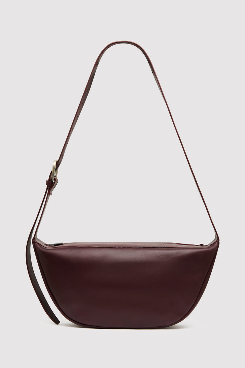 Adjustable Crescent Bag - Bordeaux