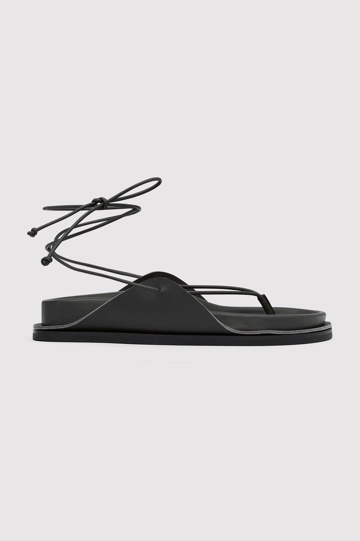 Everyday Tie Up Sandals - Black