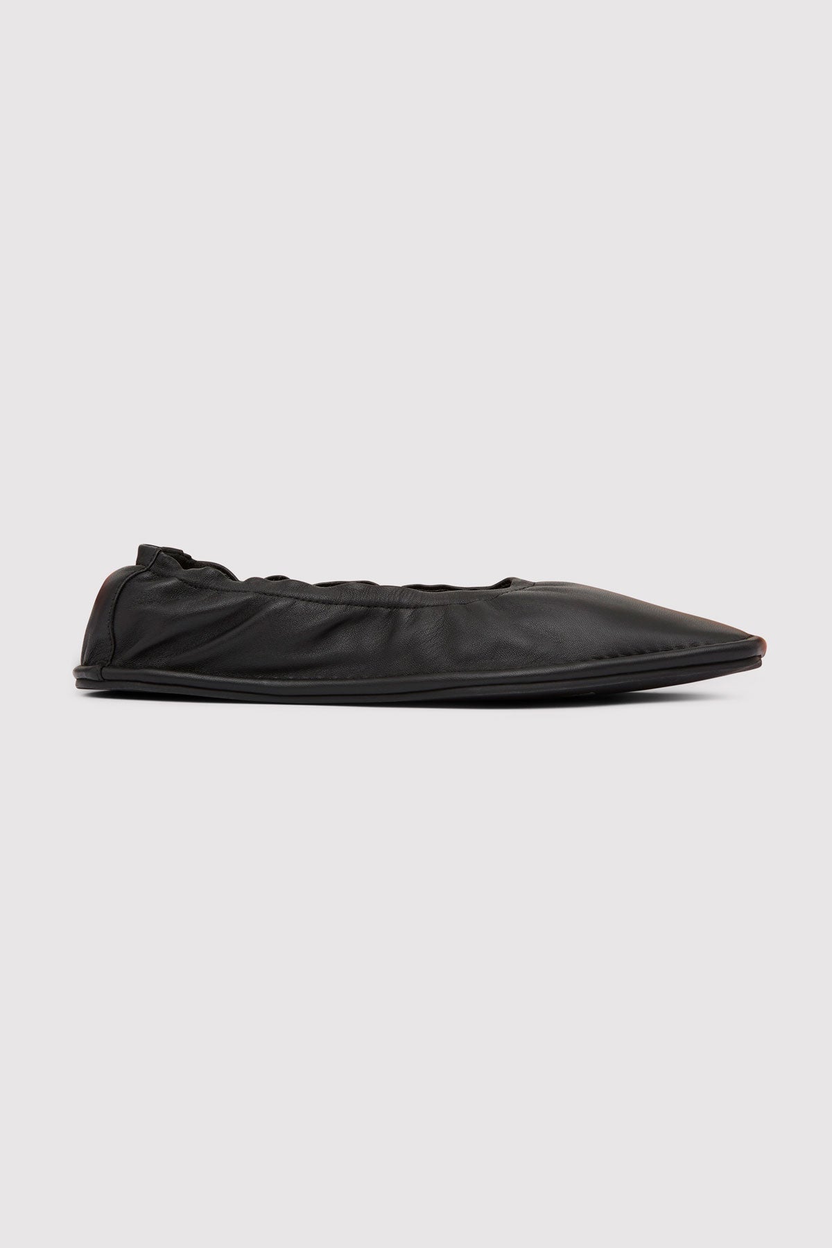 Soft Gathered Flats - Black