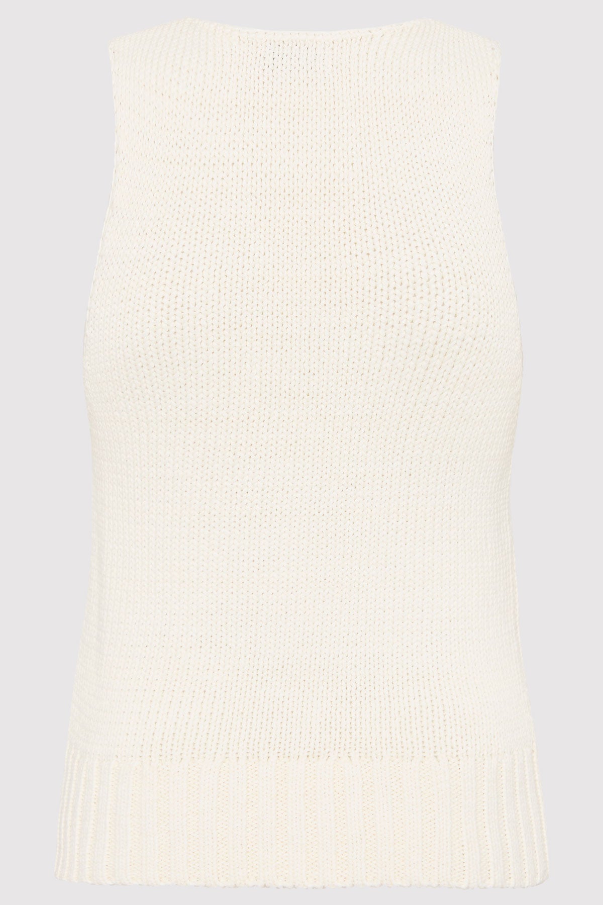 Linen Silk Blend Tank - Salt