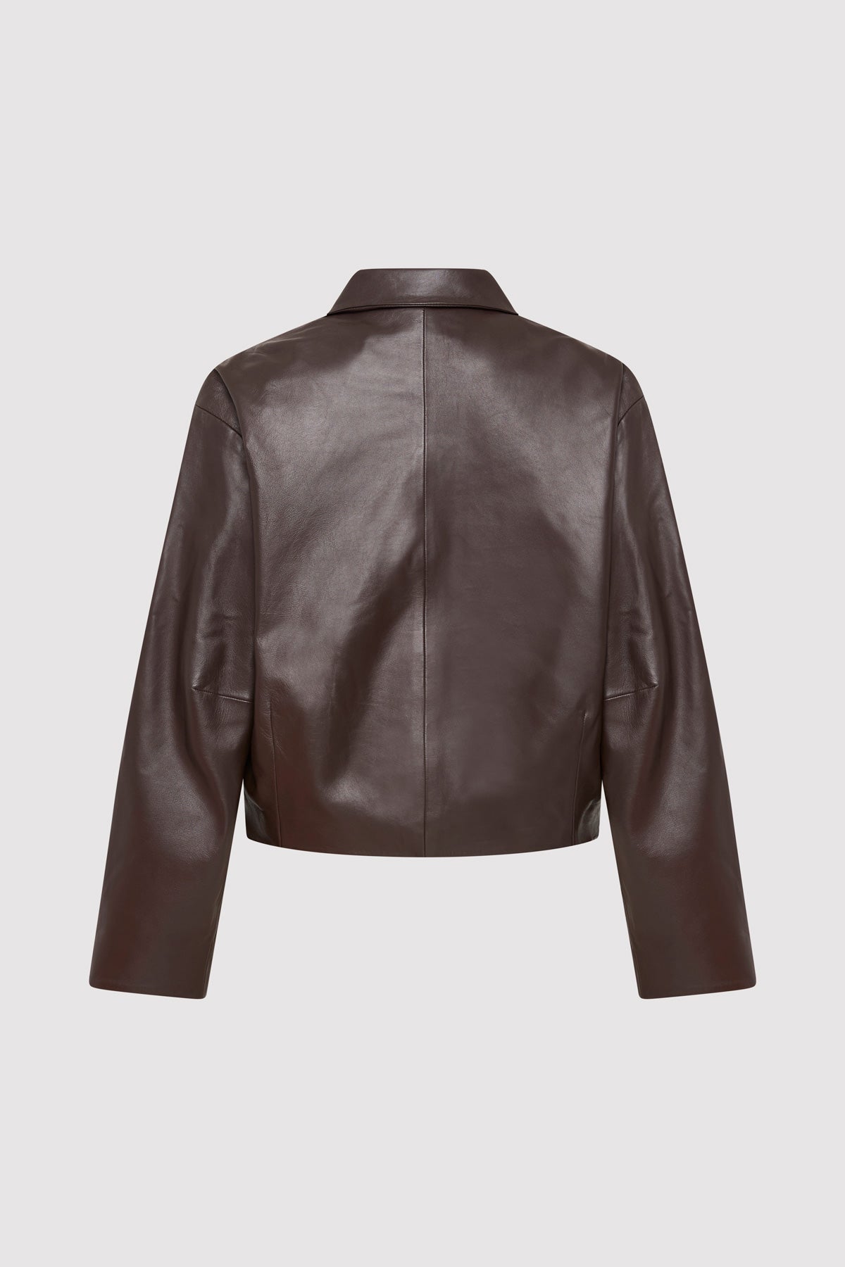 PRE-ORDER: Cocoon Leather Jacket - Chocolate