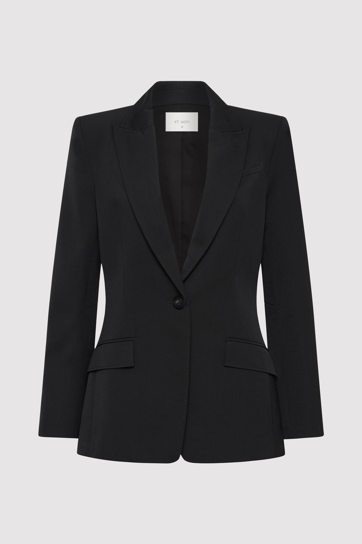 Slim Cut Out Blazer - Black