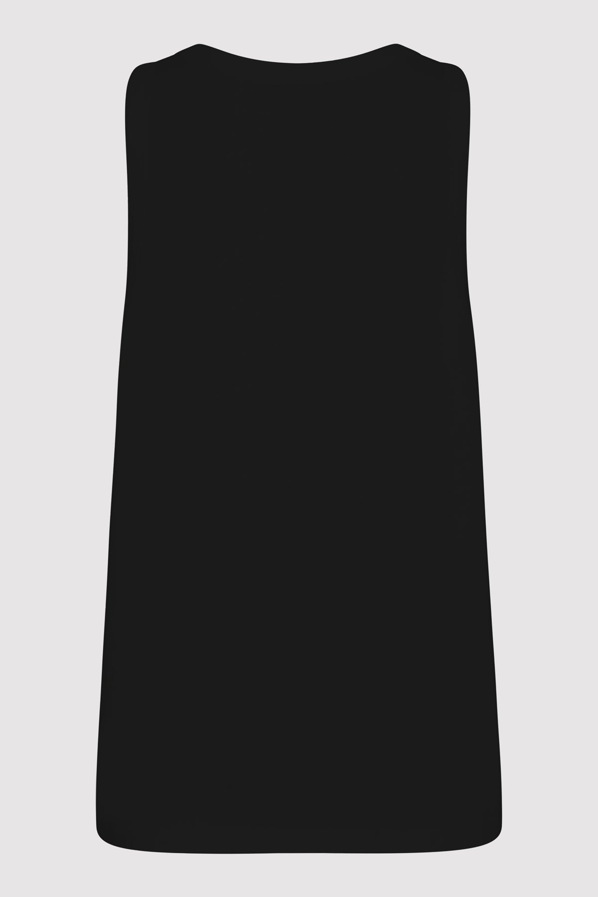 Organic Cotton Boxy Tank - Black