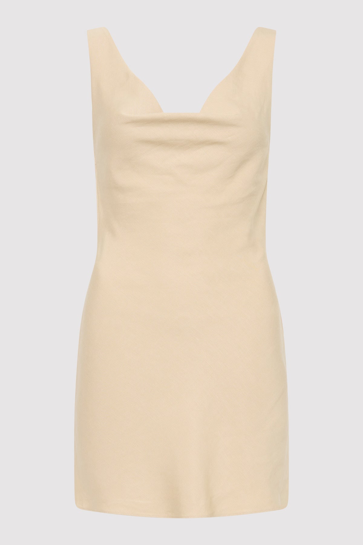 Double Drape Mini Dress - Dune