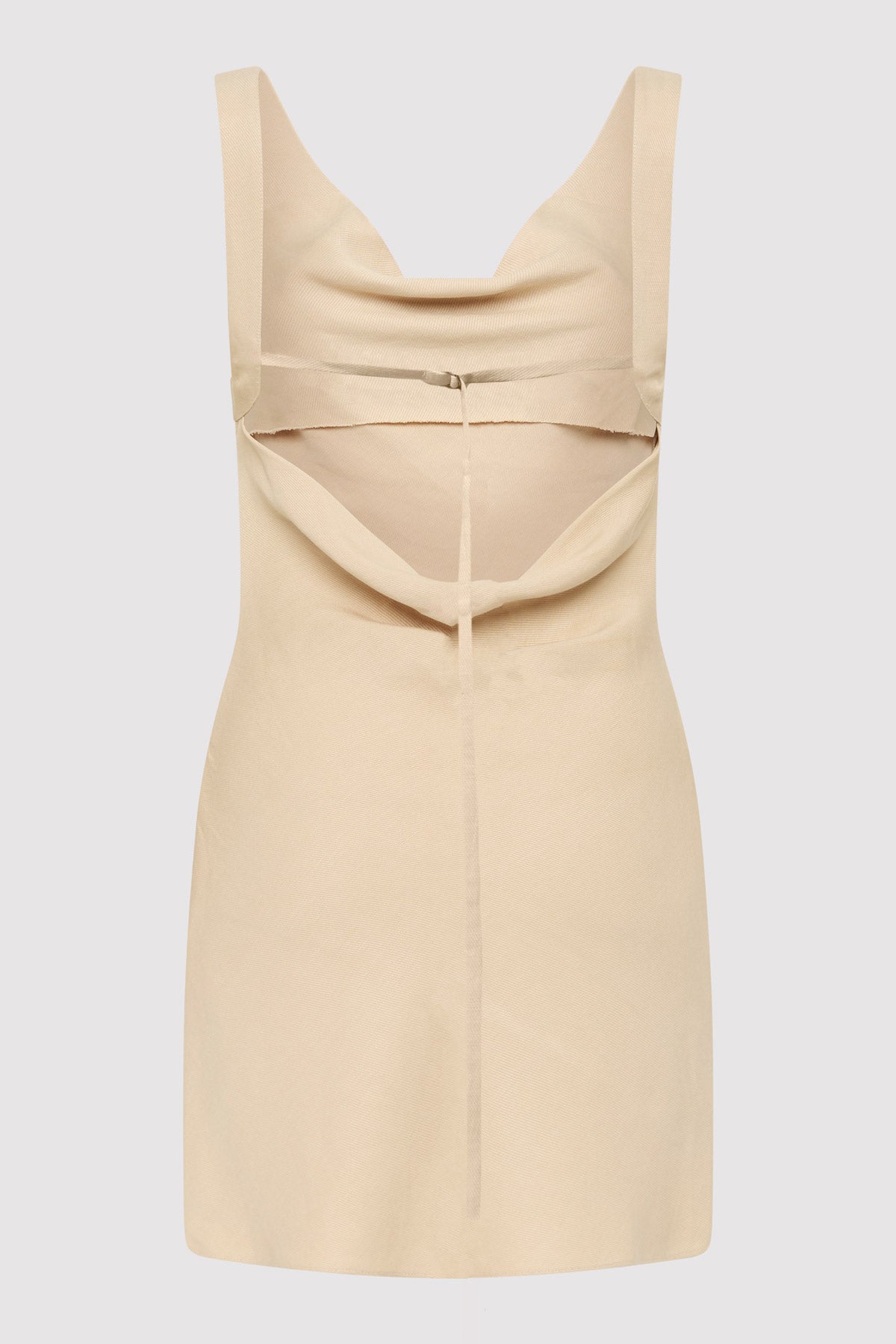 Double Drape Mini Dress - Dune