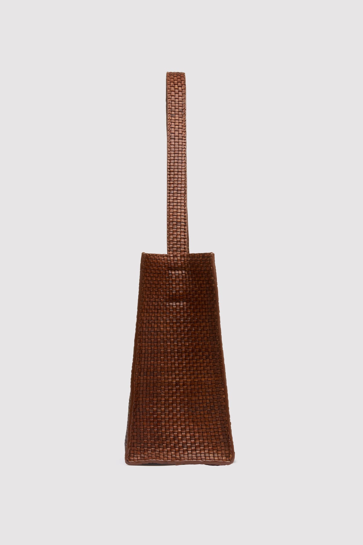 Woven Minimal Mini Tote - Antique Tan